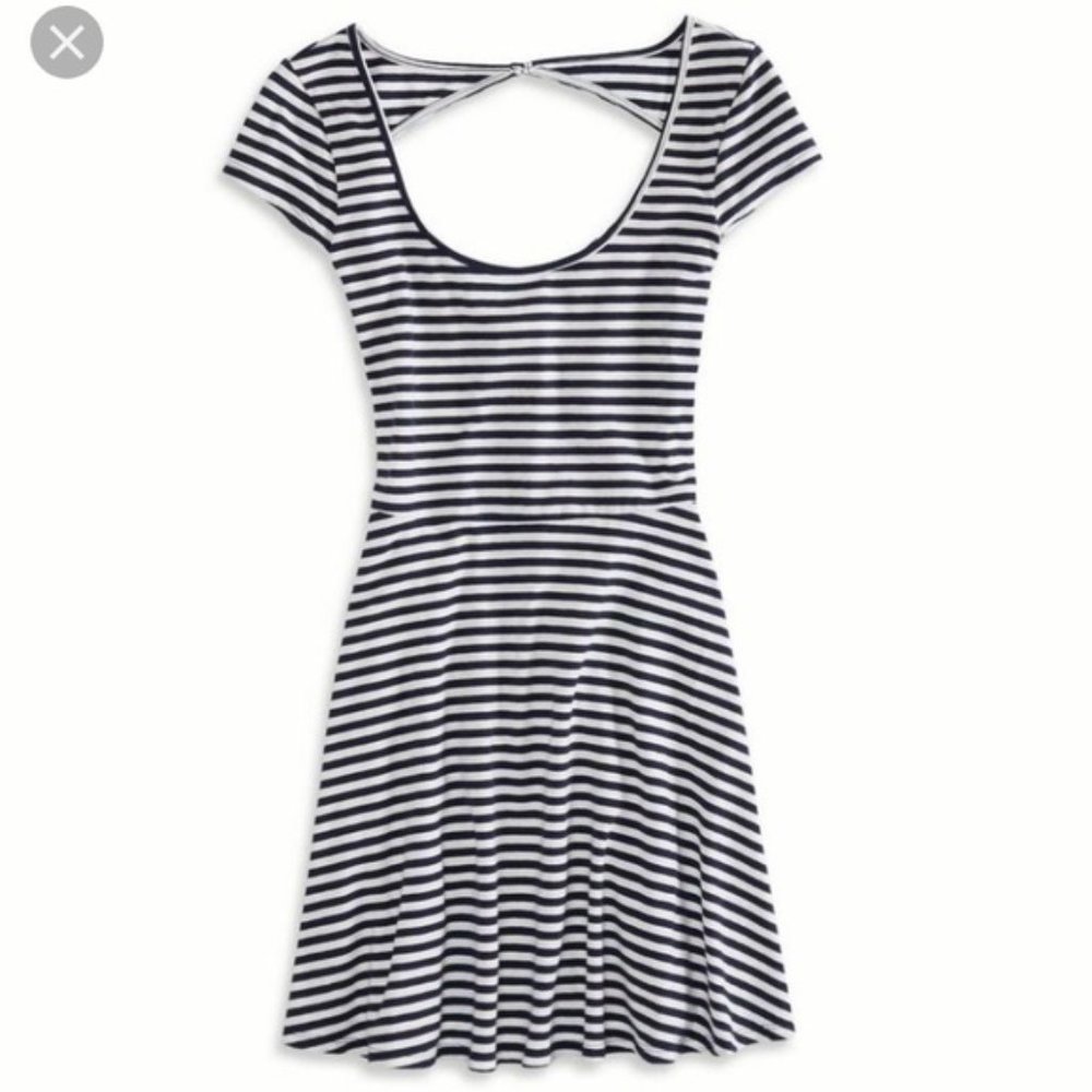 AE navy and white dress, Free Gift w/ purchase!